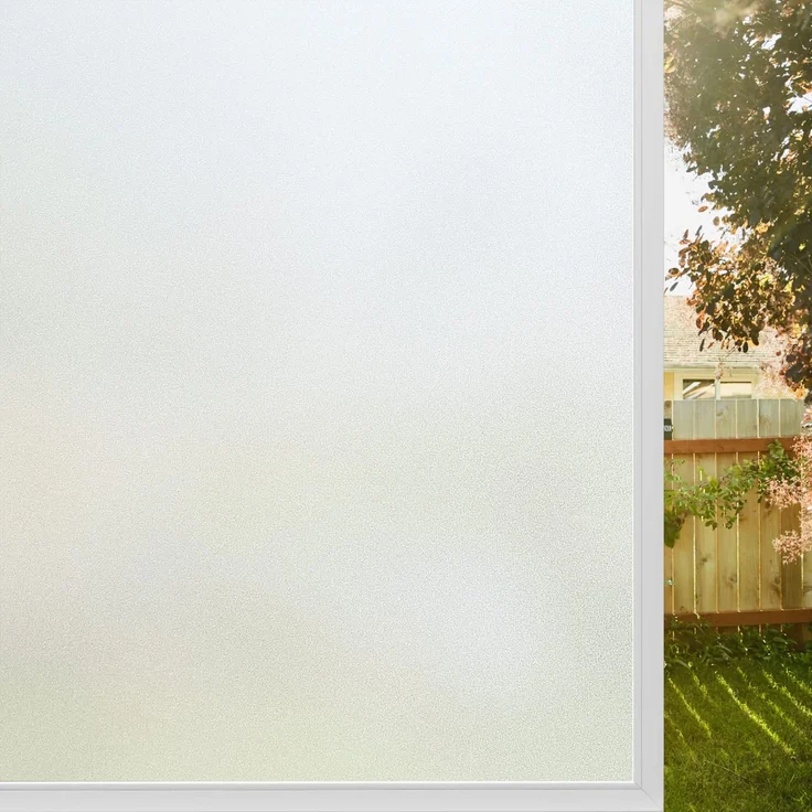 rabbitgoo Fensterfolie Blickdicht Milchglasfolie Klebefolie Matt 30x200cm