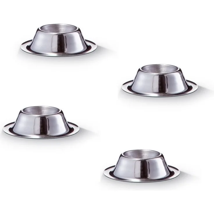 Neuetischkultur Eierbecher Eierbecher 4 Stück Edelstahl, (Stück, 4-tlg, 4 Eierbecher)