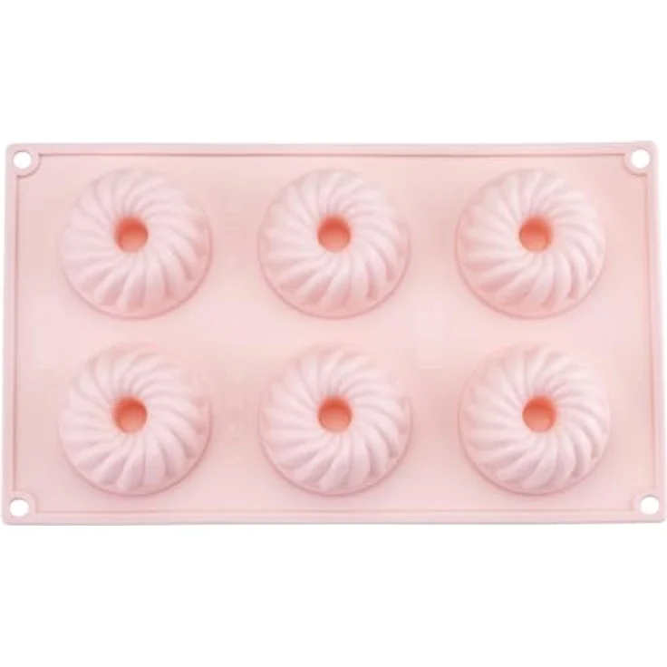 Dr. Oetker Silikon-Gugelhupfform Mini-Gugelhupfe, 6er Set in Korall Pink, Hochwertiges Platinsilikon, Temperaturbeständig, Spülmaschinengeeignet – Bild 4