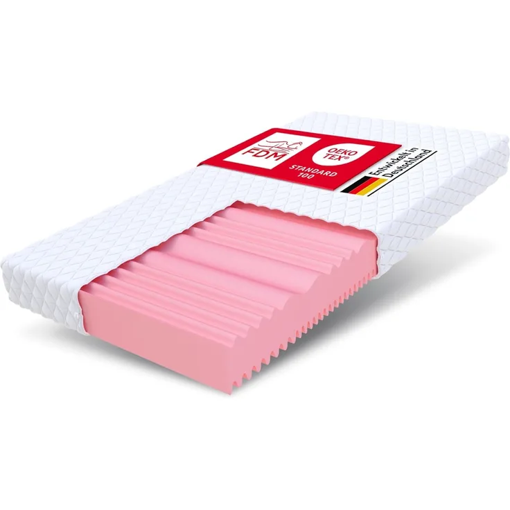 Matratze Kaltschaum 7 Zonen HR-Schaum 80x200 cm FIX H2 H3 Höhe 14 cm Bezug