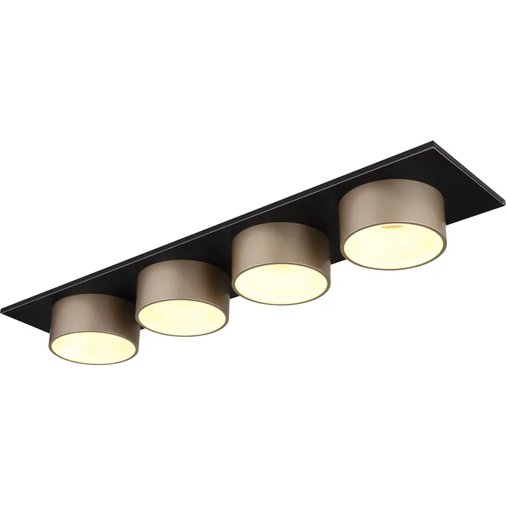 GLOBO Lighting Deckenleuchte RAYMOND LBH 86x20x11 cm schwarz Deckenlampe