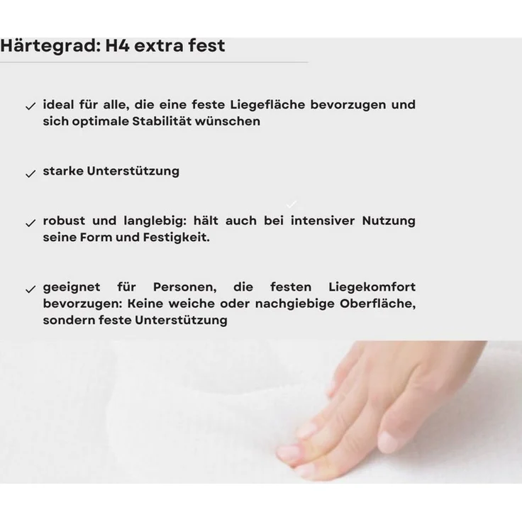 MatratzenL.A.B®, Topper TENCEL™ Lyocell Premium Bezug, H4/H5 sehr fest, 12 cm hoch, Kaltschaum, Matratzentopper ideal für Ihre Boxspringbett. klebstofffrei – Bild 3