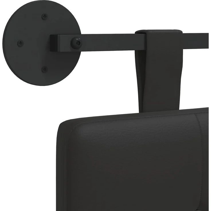 vidaXL Hängendes Kopfteil Schwarz Kunstleder 5 x 100 x 55 cm (Art-Nr 42031883) – Bild 9