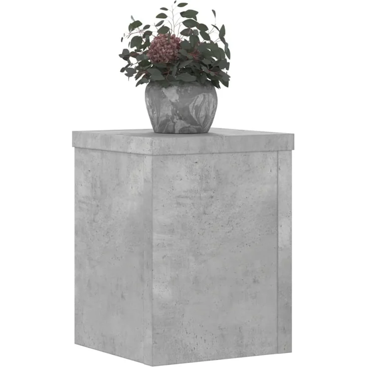 vidaXL Pflanzenständer 2 Stk. Betongrau 15x15x20 cm Holzwerkstoff 852891 – Bild 8
