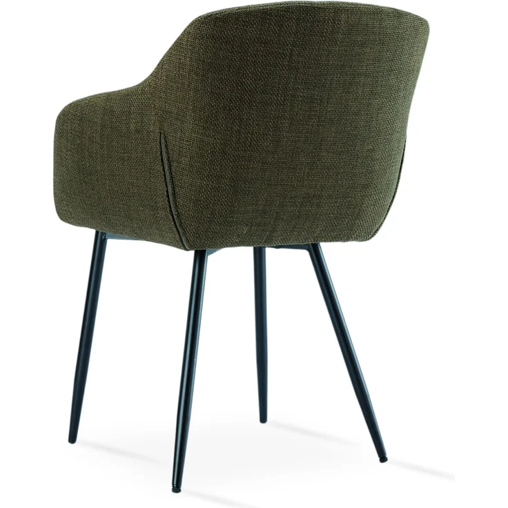 GOEURVANT 711 Esszimmerstühle 4er-Set mit Armlehnen, Webstoff - Olivgrün – Bild 6