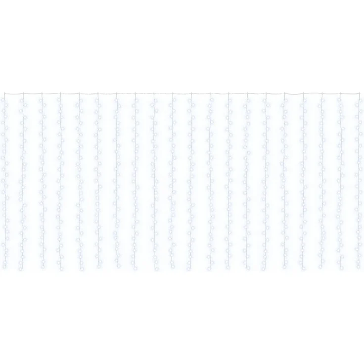 vidaXL Lichtervorhang 600 LEDs Kaltweiß 600 x 300 cm 42054074 – Bild 2