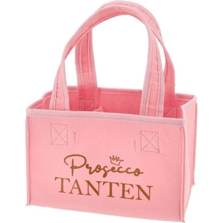 Spetebo Flaschenträger Filz Frauen Flaschentasche - 6x0,33 oder 0,5 l (1 Träger, 1-St, 1 Träger), Prosecco Sekt Flaschen Träger – Bild 2