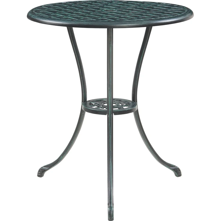 Bistro-Set Vena 3-tlg. Aluminiumguss Dunkelgrau mit grüner Patina [casa. pro] – Bild 6