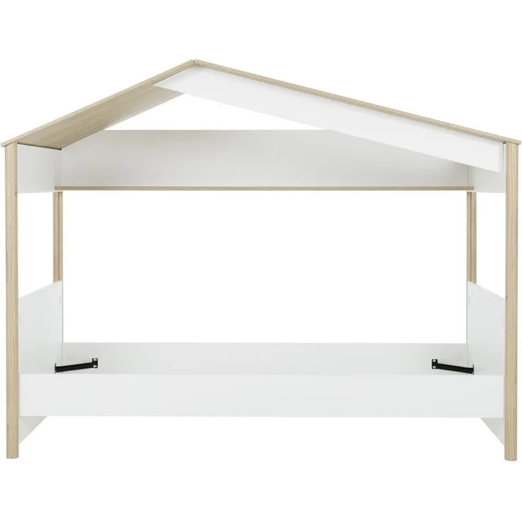 Calicosy Hausbett 90x200 cm – MATIS - Weiß/Holz – Bild 1