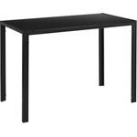 Esstisch Enschede 105x60x75 cm Tischplatte Glas Schwarz en. casa