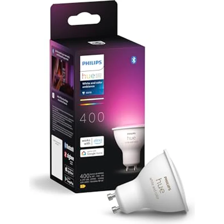 Philips Hue White & Col. Amb. GU10 Doppelpack 2x350lm. – Bild 2