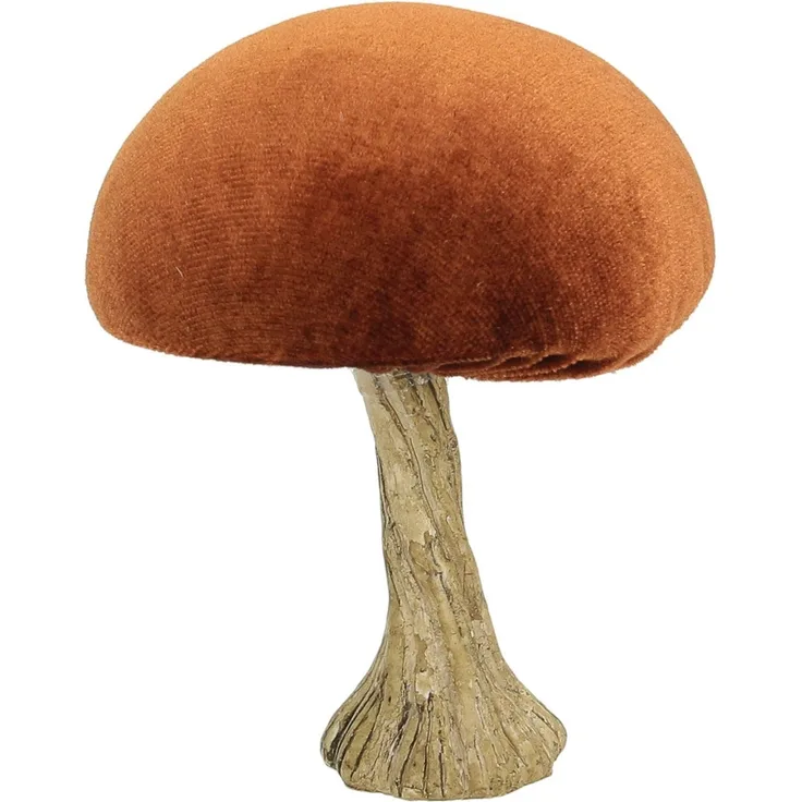 Dekoria Deko-Figur Velvet Mushroom 10 cm orange