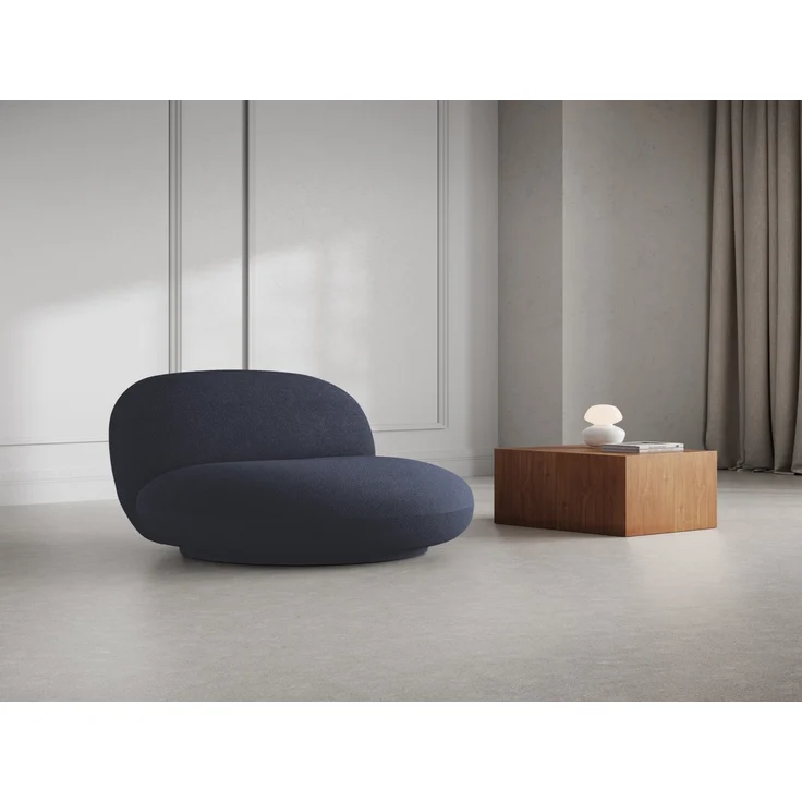Micadoni Drehbarer Sessel Chuck Boucle Dunkelblau – Bild 5