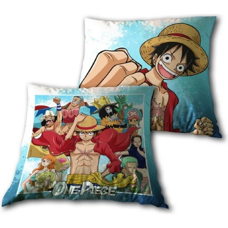 One Piece Dekokissen aus Baumwolle – Perfektes Couchkissen für Kinder & Erwachsene aus Baumwolle (1 Stück)