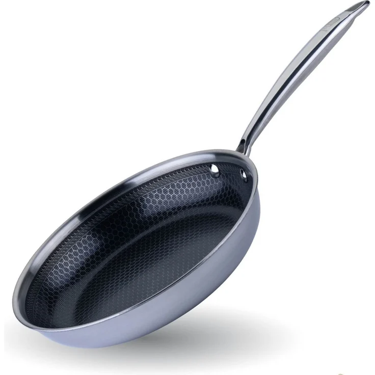 Chefkoch trifft Fackelmann Bratpfanne Tri-Ply, Ø 24 cm, Edelstahl, Induktion/- backofengeeignet – Bild 5