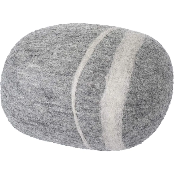 myfelt Hocker Pouf Carl Kieselstein Filz Hellgrau (M) A-KS-018-M