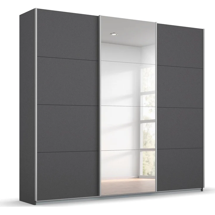 rauch Schwebetürenschrank Kleiderschrank Schrank Garderobe BESTSELLER KOLUNA mit Spiegel inkl. 2 Innenschubladen sowie extra Einlegeböden MADE IN GERMANY – Bild 1