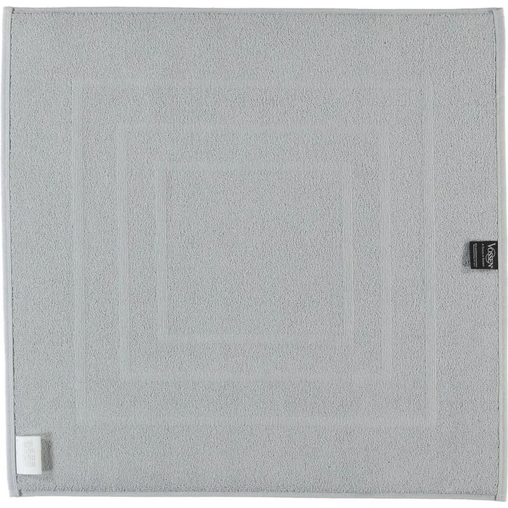 Vossen Badematte Feeling, Höhe 10 mm, beidseitig nutzbar, fußbodenheizungsgeeignet, Baumwolle, quadratisch, Badteppich, Uni-Farben, mit Bordüre, Hoch-Tief Effekt, reine Baumwolle – Bild 2