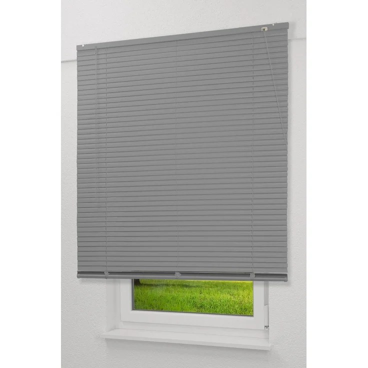 Qualitätsalujalousie 25mm in Silber in den Maßen (B x H) 210cm * 175cm – Bild 1