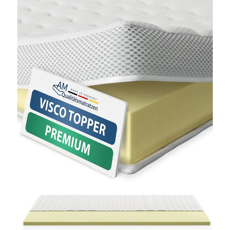 AM Qualitätsmatratzen | Premium Visco-Topper 140x190 cm