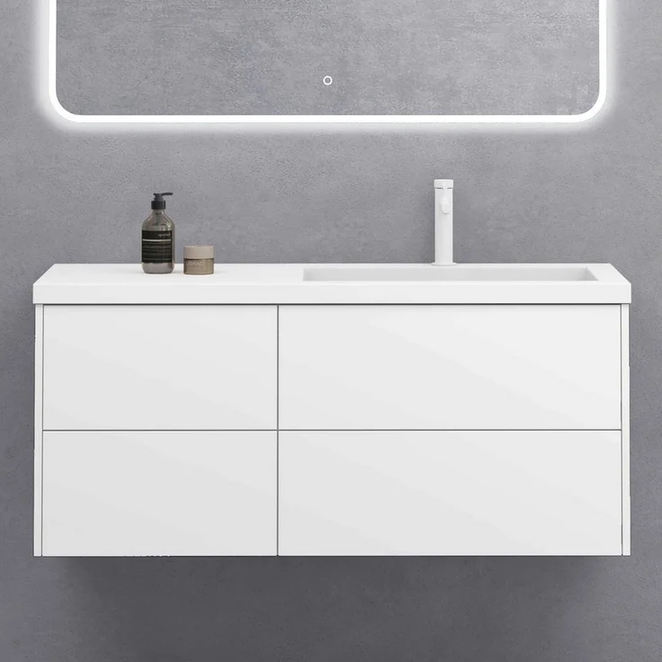 doporro Badmöbel-Set Waschtisch mit Unterschrank aus Holz mit Soft-Close MDF Moment, Softclose-Funktion – Bild 2