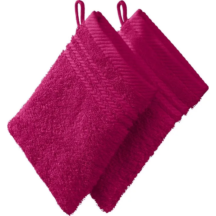 REDBEST Waschhandschuh Waschhandschuh 2er-Pack, Frottier (2-St), Walk-Frottier Uni