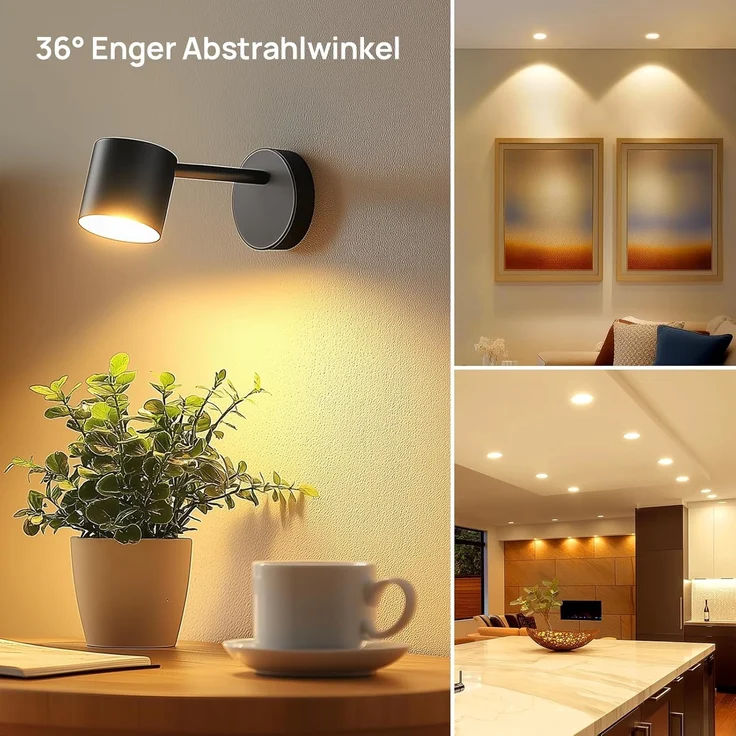 Linkind GU5.3 MR16 LED 5W Lampe 12V, 50 Watt ersetzt, 2700K Warmweiß 36° Abstrahlwinkel LED Spot MR16, 520Lm AC/DC 12Volt LED Leuchtmittel, Nicht dimmbar, 5 Stück – Bild 8
