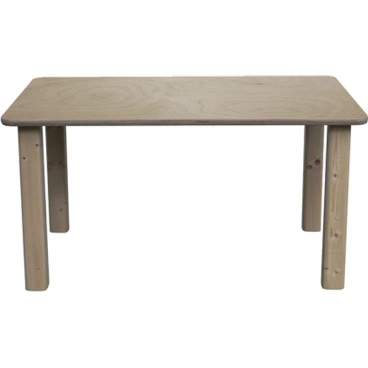 ELI Kindertisch - Rechteckig, Geschliffen, 58 cm x 110 cm
