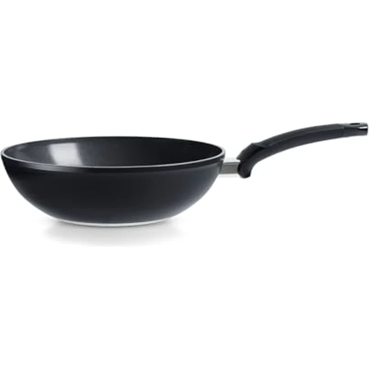 Fissler Wok Ceratal® Orbit Black, Aluminium (1-tlg), gesünderes Kochen mit Antihaft-Effekt, hergestellt ohne PFAS/PTFE – Bild 3