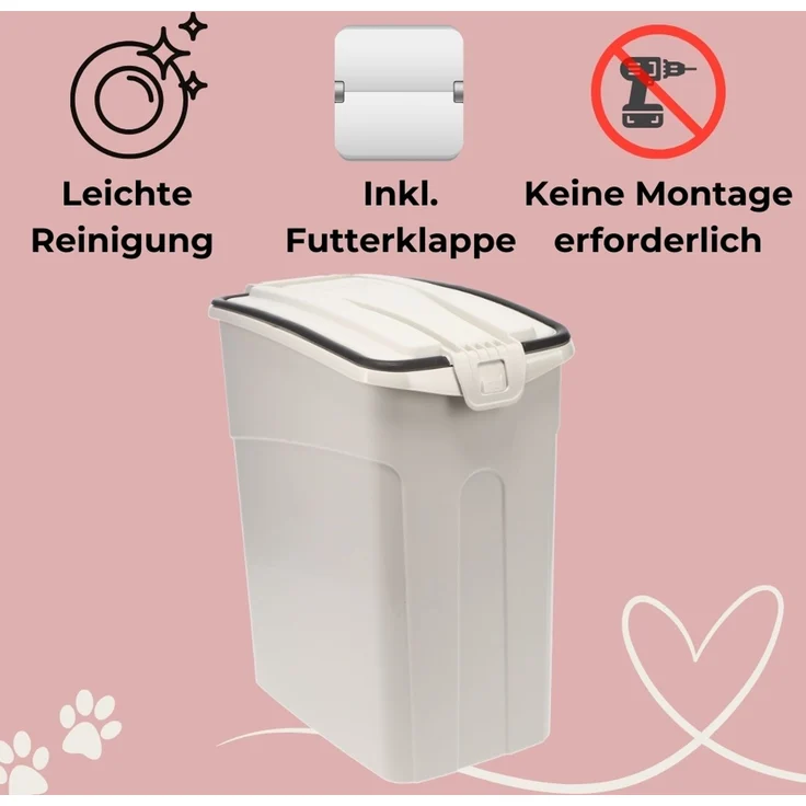 Futtertonne Luftdicht mit Deckel Futtertonne Hund Katze Hundefutter Aufbewahrung Trockenfutter Aufbewahrung Futterbox Hund Hundefutter Box 13 L – Bild 5
