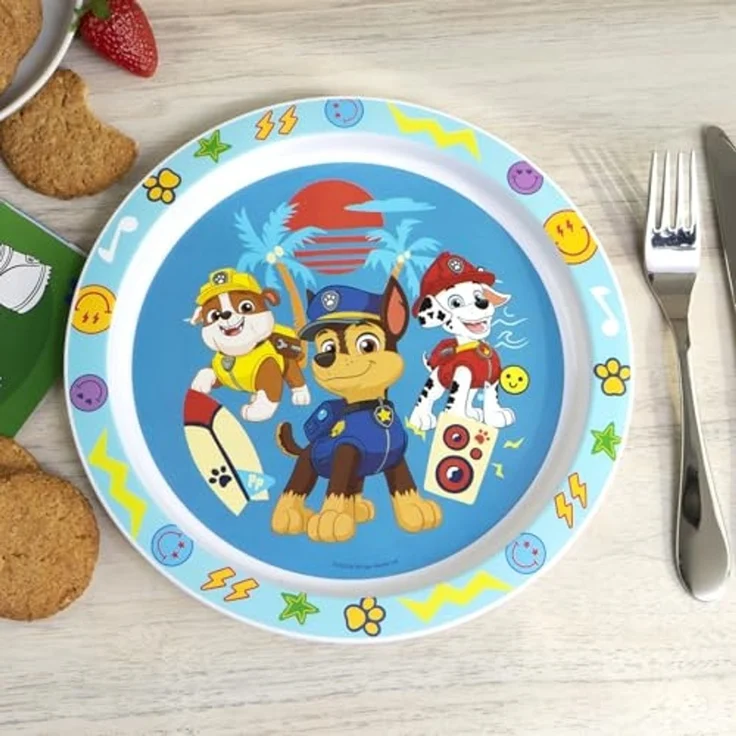 Geda Labels GmbH Kindergeschirr-Set Paw Patrol Boys (3-tlg), PP, Blau, 21,5 x 21,5 x 8,5, spülmaschinengeeignet – Bild 6