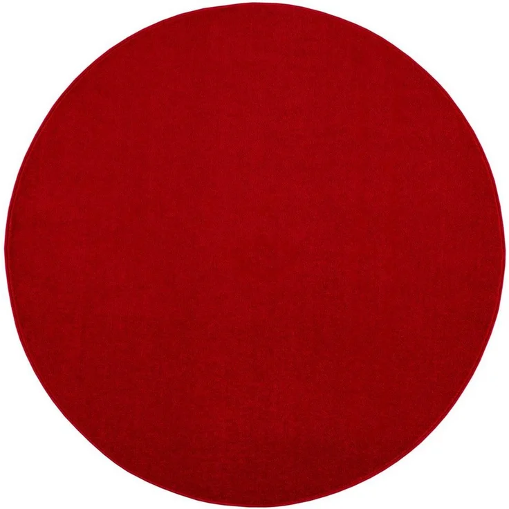 Sanat Teppich Uni, rund, Höhe: 13 mm, robuster Kurzflorteppich, große Farbauswahl – Bild 2