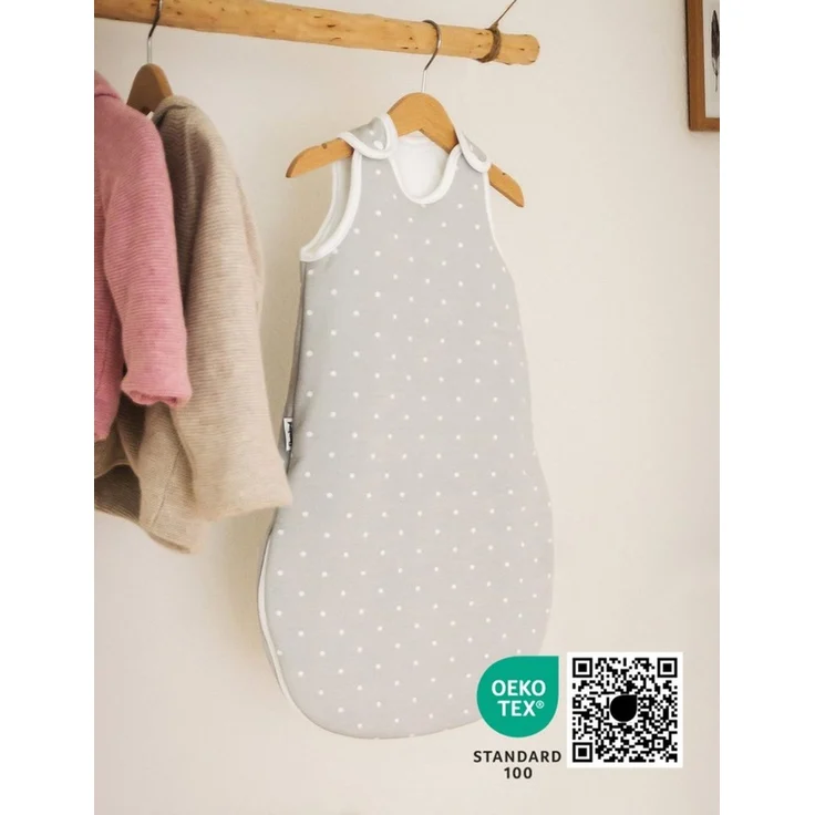 Ehrenkind® Baby Sommerschlafsack Rund | Bio-Baumwolle | Sommer Schlafsack Gr. 86/92 Zimt Gemustert | Schlafsack Baby Schlafsack Kinder – Bild 2