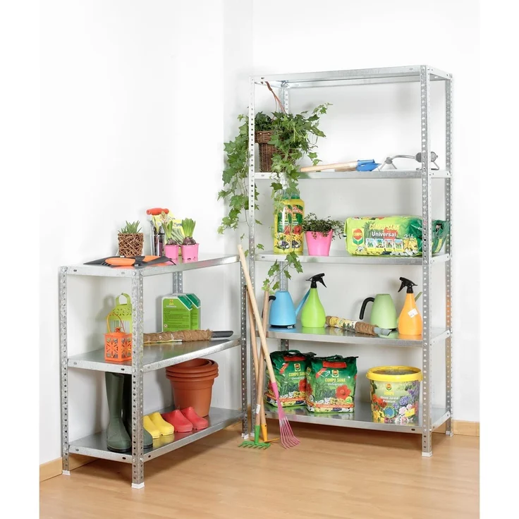 Simonrack Schwerlastregal, Lagerregal, 100 x 100 x 30 Metallregal, Kellerregal, Biegestelle 100 kg, 3 Fachböden, Weiss - Comfort – Bild 2