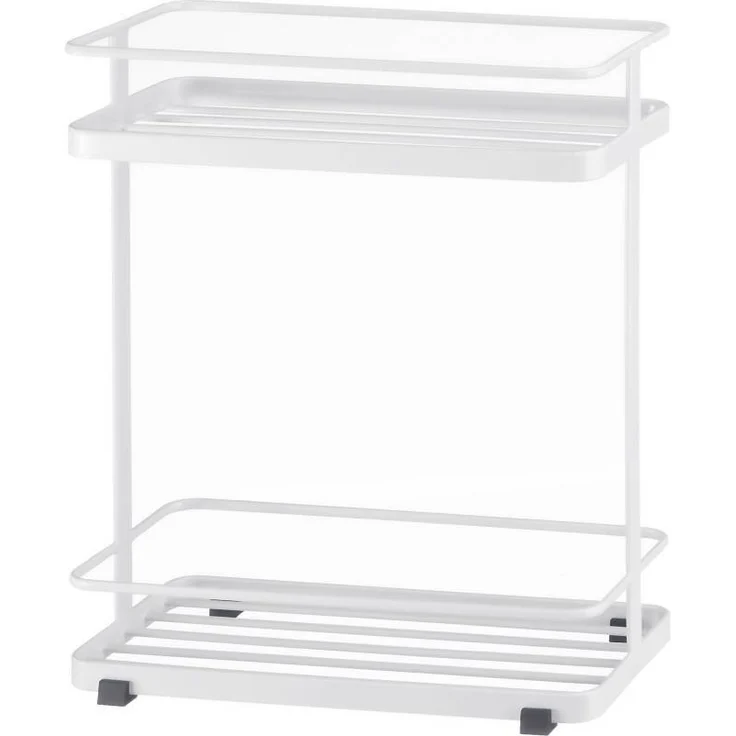 Yamazaki Badregal "Tower" Standregal Metall 28x33x12cm, -, Badablage, Badregal, moderner Skandistil – Bild 2