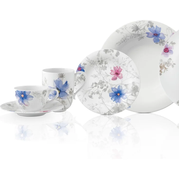 Villeroy & Boch Mariefleur Gris Basic Kaffeeservice 18-teilig – Bild 2