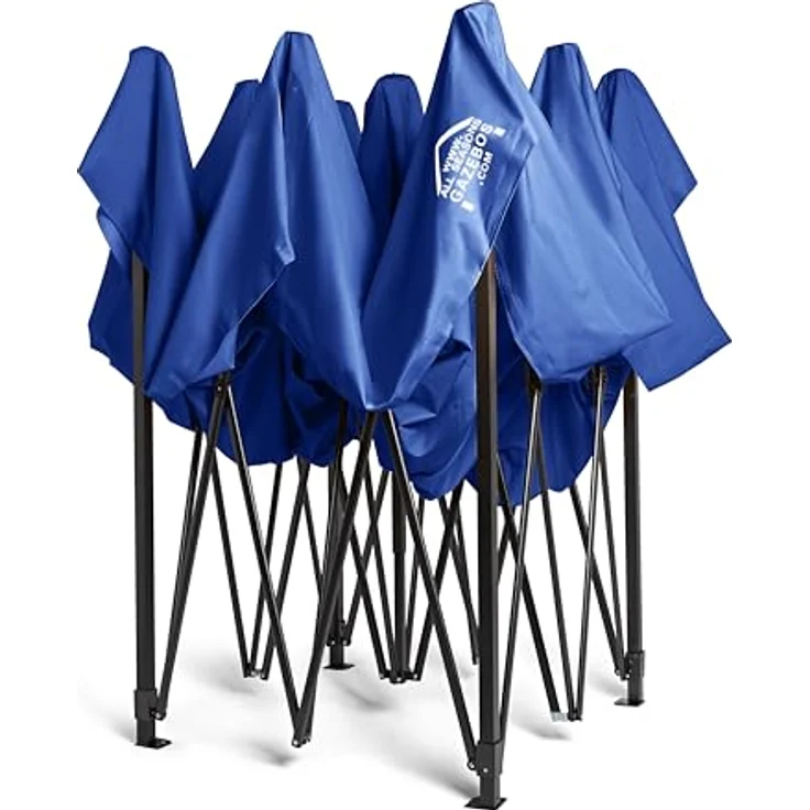 All Seasons Gazebos 3x3 m vollständig wasserdichtes Faltpavillon - Königsblau – Bild 8