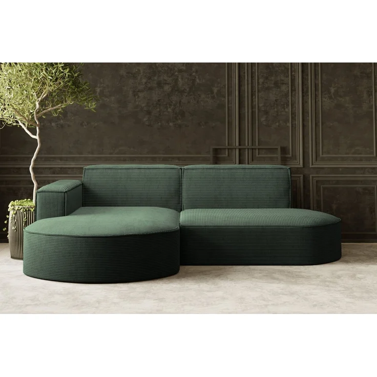 Kaiser Möbel Ecksofa Designer MODENA STUDIO L stoff Poso, Neve, Quelle – Bild 1