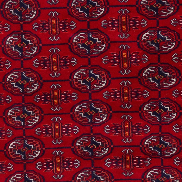 Afghan Teppich - Buchara - 189x133 cm - dunkelrot – Bild 2