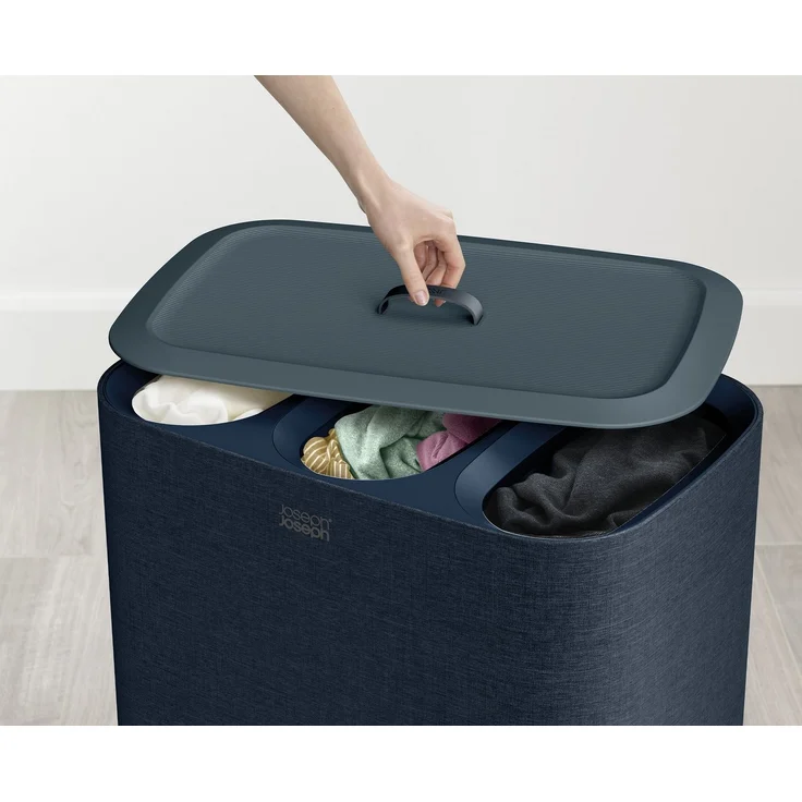 Joseph Joseph Tota Trio schwarz 90L Wäschetrennkorb – Bild 3