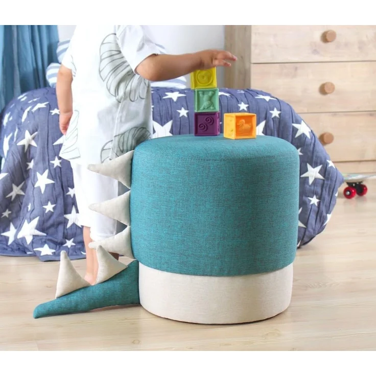 Hanah Home 'Moouv 3339 - Blue' Pouffe, Blau, 37 x 38 x 37 cm – Bild 2