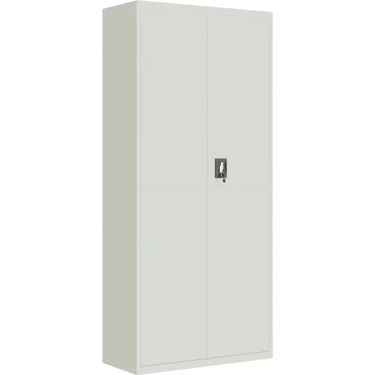 vidaXL Aktenschrank Hellgrau 90x40x200 cm Stahl 339761