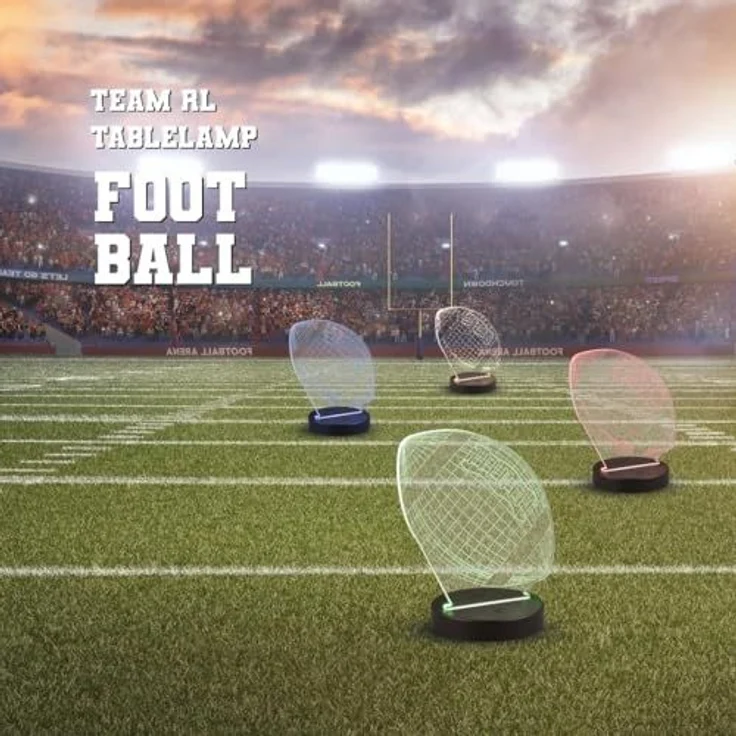 3D Dekoleuchte FOOTBALL mit RGB Farbwechsler, Höhe 21cm – Bild 7