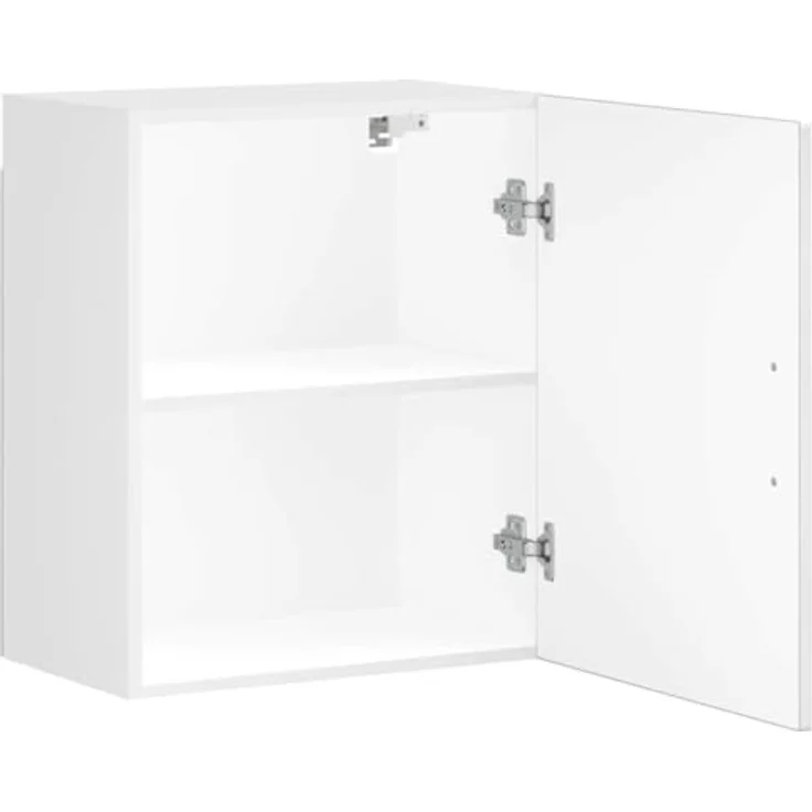 vidaXL Küchen-Hängeschränke 2 Stk. Porto Hochglanz-Weiß Holzwerkstoff 854042 – Bild 7