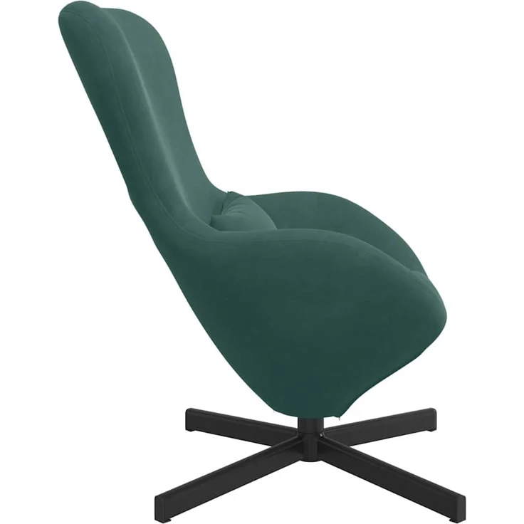 vidaXL Eiersessel Dunkelgrün 63 x 73 x 90 cm Samt 42002758 – Bild 4