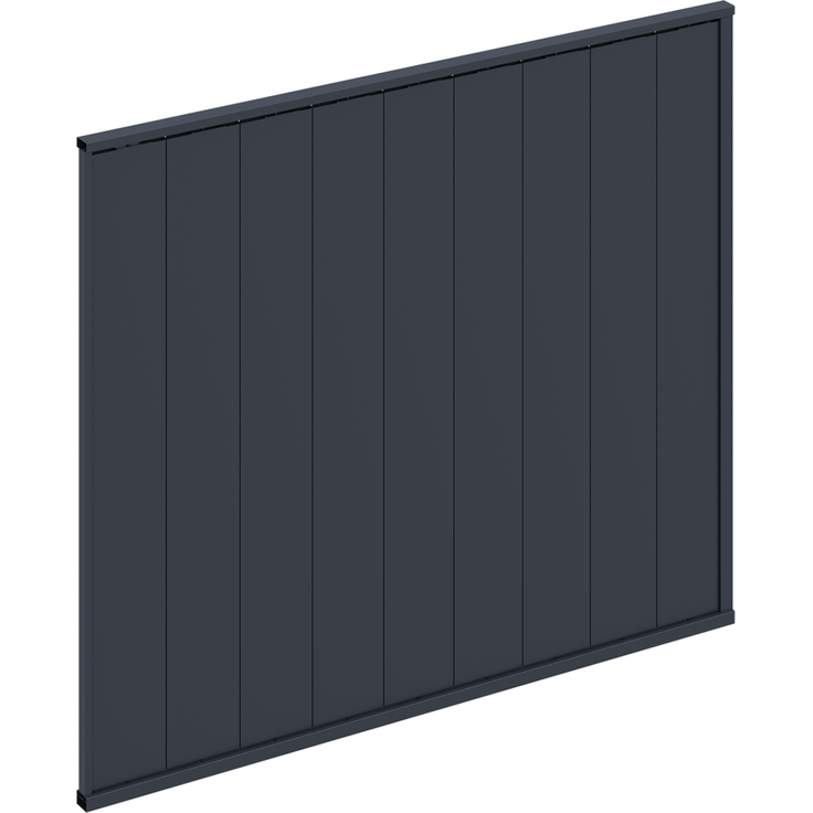 Weide Pergola Sichtschutzwand 3m mit kippbaren Lamellen anthrazit – Bild 6