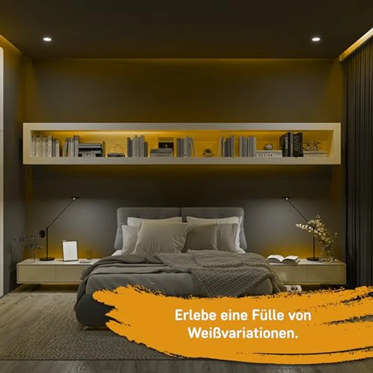 Müller-Licht Outdoor LED-Strip, 5m WLAN steuerbar mit Weißveränderlichkeit (2700 K - 6500 K), selbstklebend, spritzwassergeschützt IP44, TUYA App kompatibel – Bild 5