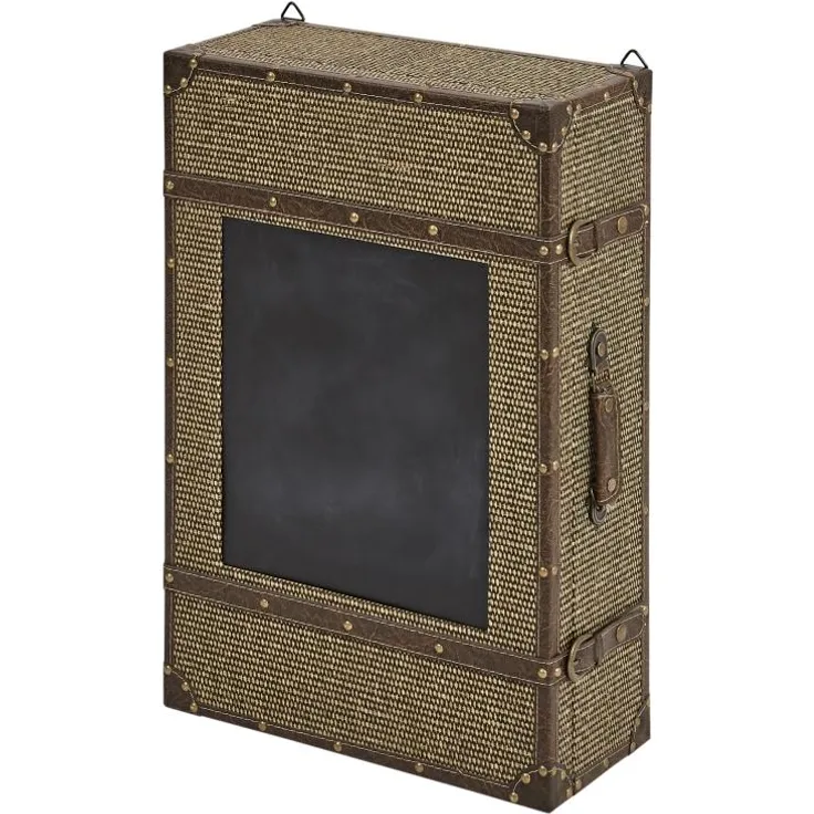 Wandregal Case 5, mit Tafel MDF PU bezogen,Ablagen Furnier Maße: 40 x 19 x 60(H)cm