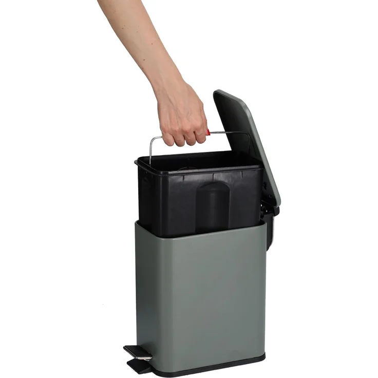 Treteimer, Soft Close - Salbei - 5 Liter – Bild 4