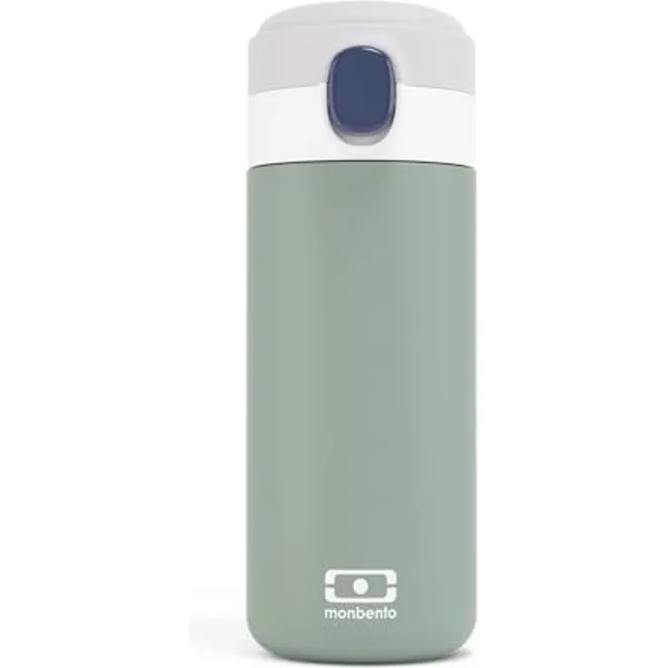 Monbento Trinkflasche Kinder Trinkflasche POP Grün 360ml Edelstahl Isotherm Auslaufsicher